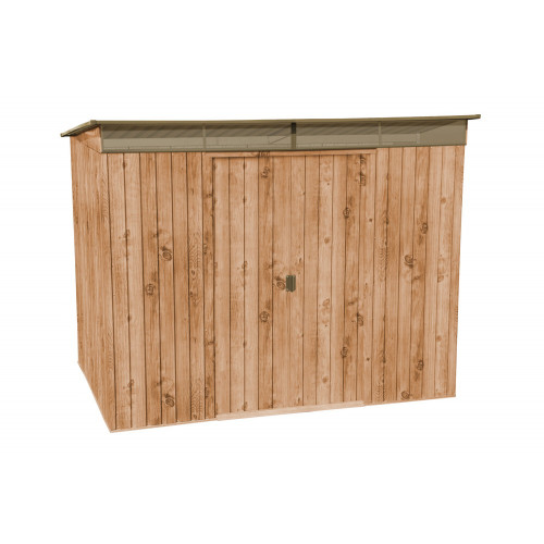 Abri de jardin métal imitation bois WOODGRAIN Duramax