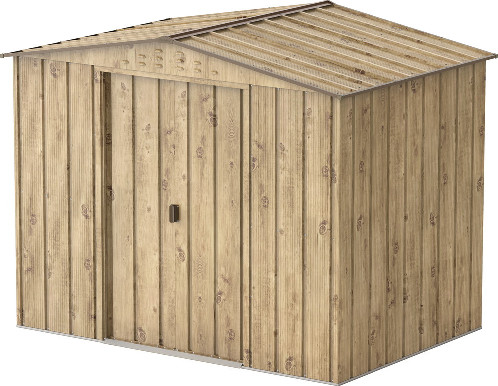 Abri de jardin en métal imitation bois DURAMAX 475m² + kit dancrage Epaisseur 033 mm - vue 2
