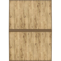 Abri de jardin métal WOODGRAIN - 4,75m² - kit ancrage - Imitation bois - Duramax