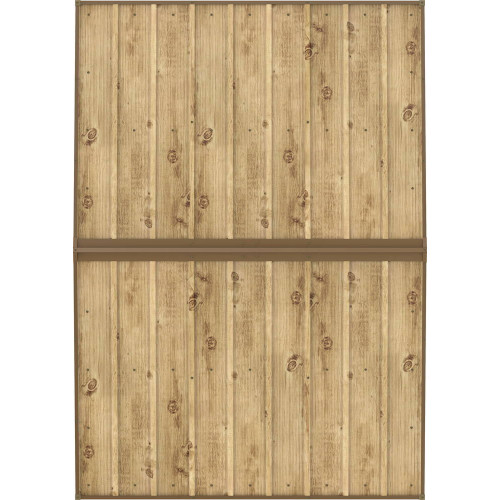 Abri de jardin métal WOODGRAIN - 4,75m² - kit ancrage - Imitation bois - Duramax