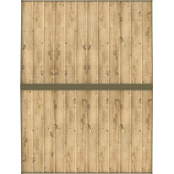 Abri de jardin métal WOODGRAIN - 7,75m² - kit ancrage - Imitation bois - Duramax