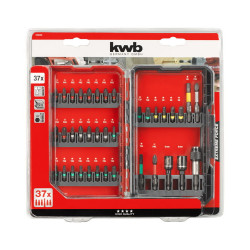 Coffret de 37 embouts impact pour machines à percussion - KWB by Einhell