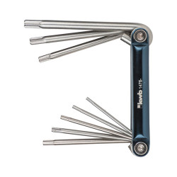 Jeu de 8 clés coudees TORX percées - KWB by Einhell