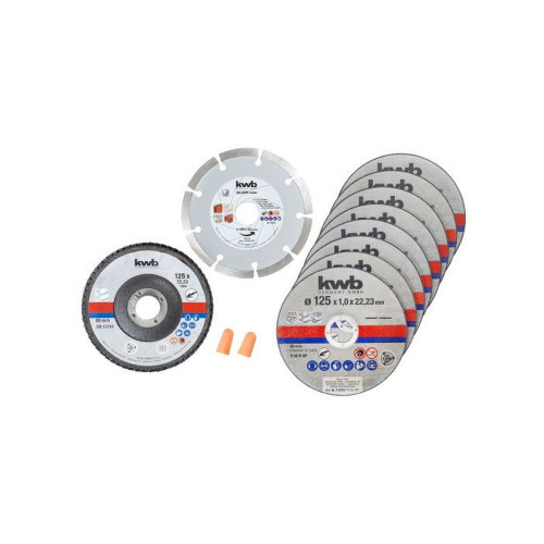 10 disques à tronçonner extra fins, 125x1,0mm - KWB by Einhell