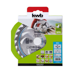 Lame de scie circulaire en carbure à coupe fine, 170x30mm, 24 dents - KWB by Einhell