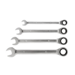 4 clés mixtes à cliquet, 10-17mm - KWB by Einhell