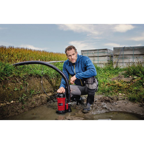 Pompe d’évacuation eaux chargées – GE-DP 900 Cut – 900 W – 16 000 L/h – système de coupe – raccord 2” - EINHELL 