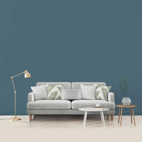 Peinture bleu madura pour mur, boiserie et radiateur O'pur satiné 2 l - RIPOLIN