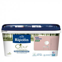 Peinture rose jabadao pour mur, boiserie et radiateur O'pur satiné 2 l - RIPOLIN