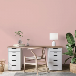 Peinture rose jabadao pour mur, boiserie et radiateur O'pur satiné 2 l - RIPOLIN
