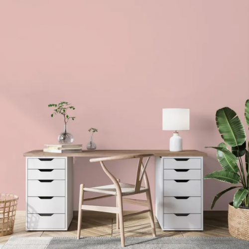 Peinture rose jabadao pour mur, boiserie et radiateur O'pur satiné 2 l - RIPOLIN