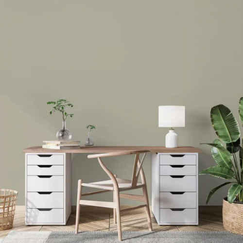 Peinture vert bourrache pour mur, boiserie et radiateur O'pur satiné 2 l - RIPOLIN