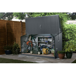 Coffre de rangement métal 1500L anthracite - 1,51m² utile - Storeguard - Trimetals