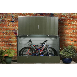 Abri à vélos en métal 1750L vert + kit d'ancrage - Bicycle Store - Trimetals