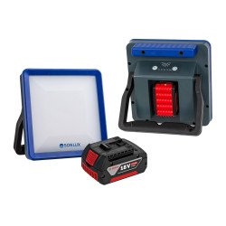 Projecteur de chantier LED à batterie 4000lm, IK08 - Gladiator SLI + batterie de marque Sonlux, référence: B7784700