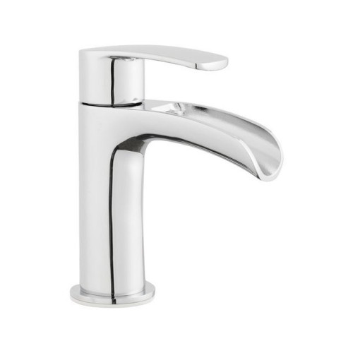 Robinet de lave-mains eau froide cascade, chromé, Cariba - Lenz