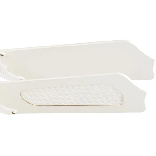 Ventilateur de plafond avec éclairage Barbade en acier, blanc - Centrale Brico