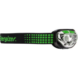 Lampe frontale LED Vision Ultra HD à batterie noir/vert de marque ENERGIZER, référence: B7787400