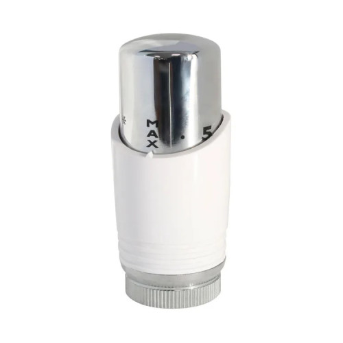 Tête de robinet thermostatique droit mâle plastique blanc - SOMATHERM FOR YOU