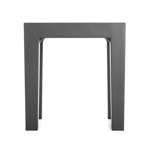 Tabouret à poser en polypropylène, anthracite - l.38 x P.29 x H.41.5 cm - TATAY