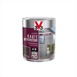 Lasure haute protection les couleurs 8 ans cèdre argenté satiné 1 l - V33 - V33