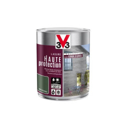 Lasure haute protection les couleurs 8 ans vert provence satiné 1 l - V33 - V33