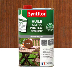 Huile pour mobilier de jardin nature protect teck mat 1 l - SYNTILOR