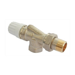 Corps thermostatique équerre inversée en laiton, raccord Femelle 15/21 de marque SOMATHERM FOR YOU, référence: B7796500