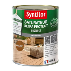 Saturateur Biosourcé nature protect pour bois, naturel, mat 0.75 l de marque SYNTILOR, référence: B7796800