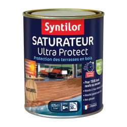 Saturateur Ultra protect naturel mat pour bois, 0.75 l de marque SYNTILOR, référence: B7799700