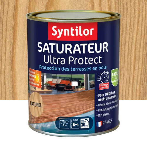 Saturateur Ultra protect naturel mat pour bois, 0.75 l - SYNTILOR