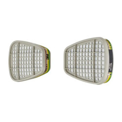 1 Paire de filtres de protection respiratoire ABEK1 pour demi masque de marque 3M, référence: B7801300
