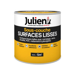 Sous-couche spécifique surfaces lisses, blanc mat, 0.5 l - Julien