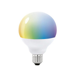 Ampoule connectée led globe, couleur changeante, D.95 mm E27 1300 Lm - Eglo