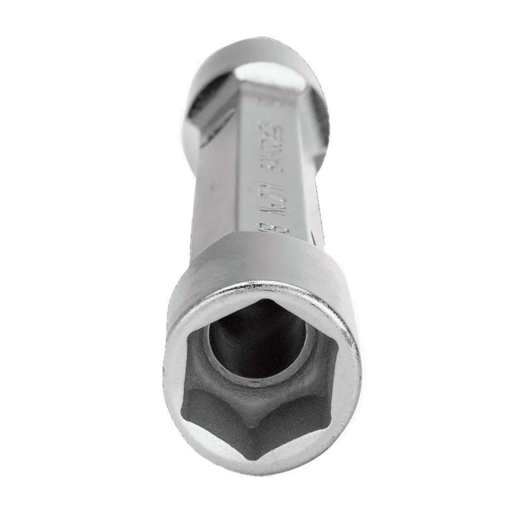 Clé à pipe professionnelle BAHCO Diamètre de 10 mm et 11 mm Acier forgé et finition chromée satinée