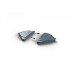 Lot de 4 triangles à lester Sabik gris, L 50 x l 50 x H 7.5 cm - Centrale Brico