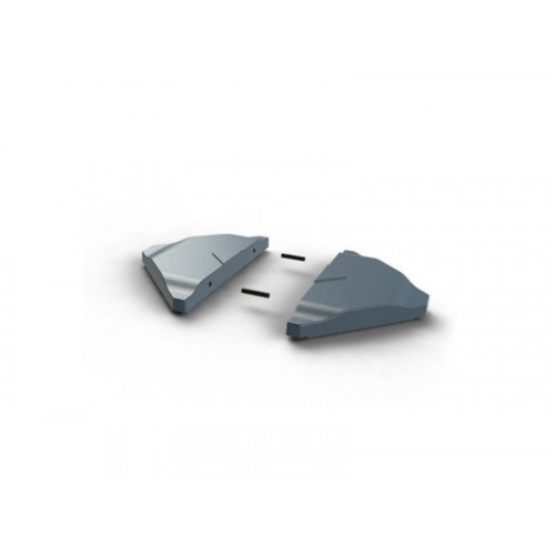 Lot de 4 triangles à lester Sabik gris, L 50 x l 50 x H 7.5 cm - Centrale Brico