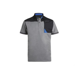 Polo de travail horten noir/gris chiné - Taille XL de marque NORTH WAYS, référence: J7796100