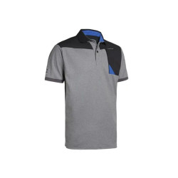 Polo de travail horten noir/gris chiné - Taille XL - NORTH WAYS