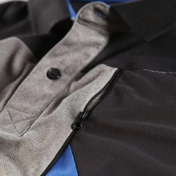 Polo de travail horten noir/gris chiné - Taille XL - NORTH WAYS