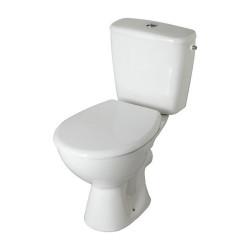 Pack WC à poser sortie horizontal, fermée non émaillée Element de marque Godart, référence: B7762100