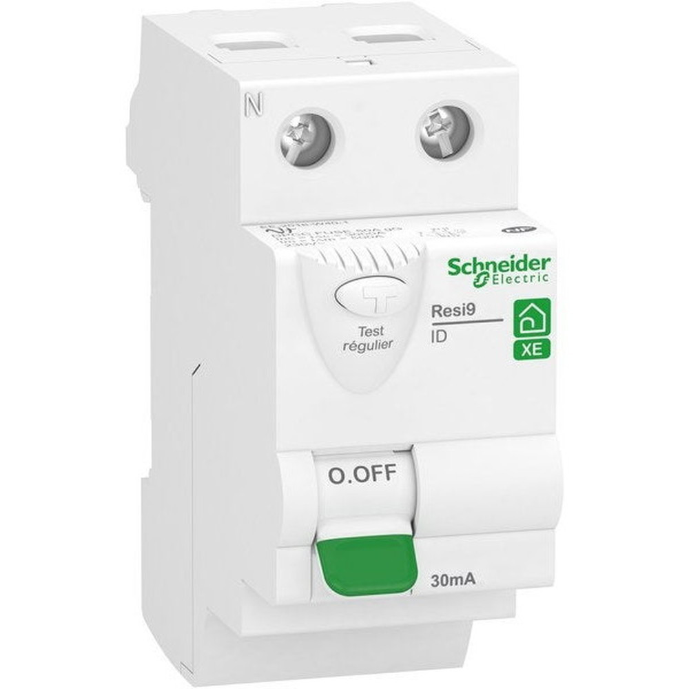 Interrupteur différentiel embrochable 2P 30mA Type A Schneider Electric Resi9 XE - vue 3