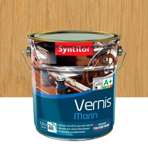 SYNTILOR Vernis marin pour bois incolore mat 2.5 l