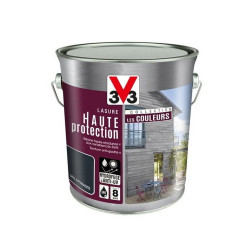 Lasure Haute protection les couleurs 8 ans gris anthracite satiné 2.5 l - V33