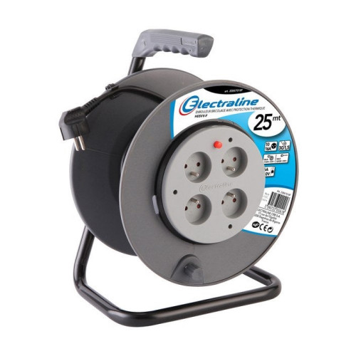 Enrouleur Électrique Bricolage Avec Terre L.25 M Ho5Vvf 3G1.5 - ELECTRALINE