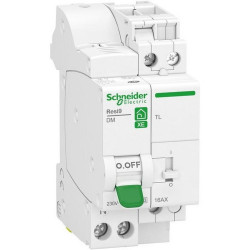 Télérupteur avec disjoncteur embrochable phase et neutre 16A - SCHNEIDER ELECTRIC