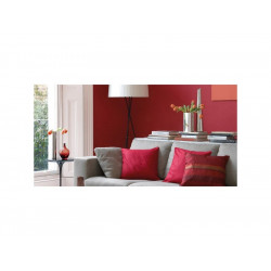 Peinture pour mur et boiserie Crème de couleur rouge madras satiné 2.5l - DULUX VALENTINE