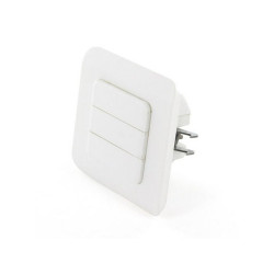 Interrupteur volet roulant connecté blanc en PVC de marque DIO, référence: B7776400