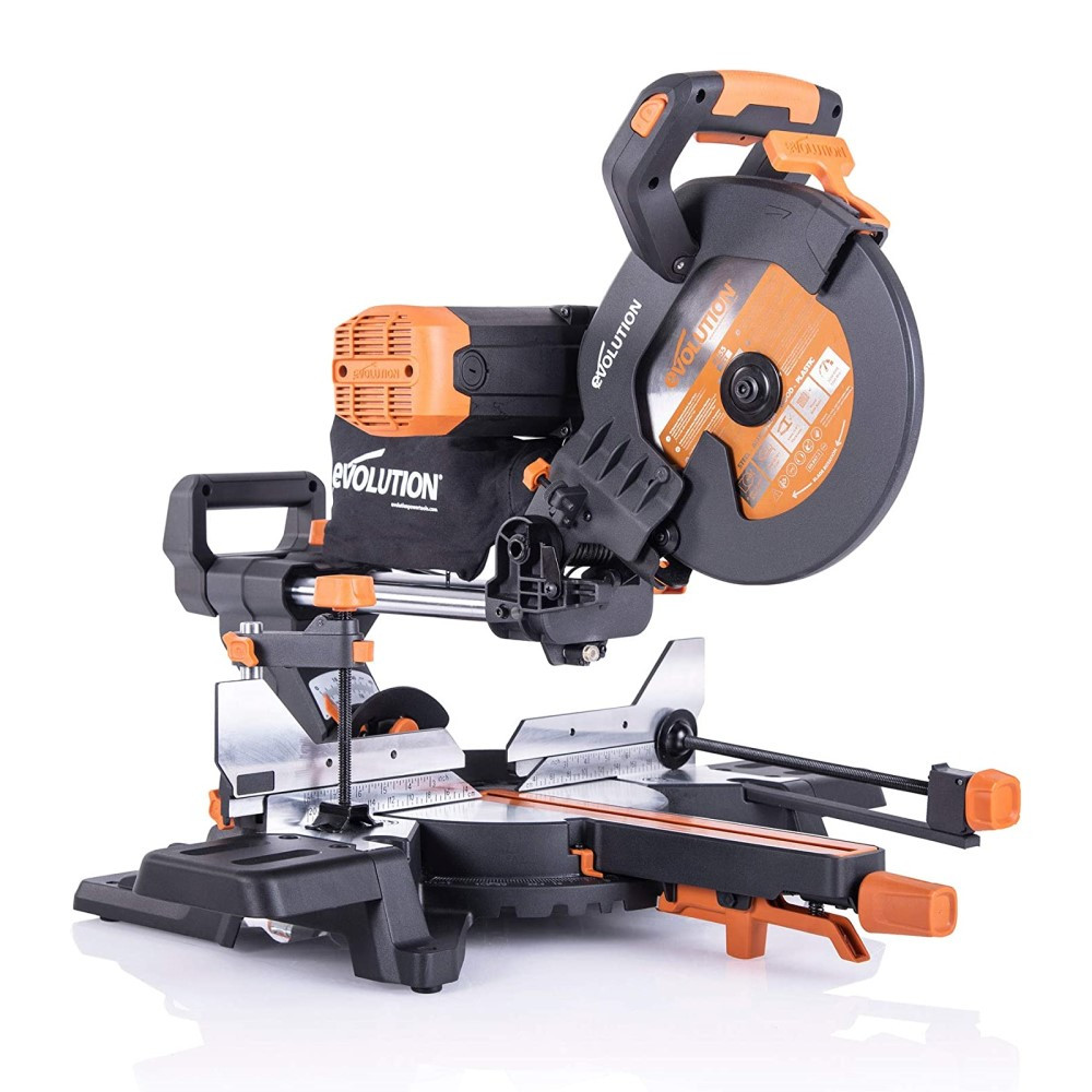 Scie a onglet evolution r255sms db 25.5 cm bois et plastique electrique - vue 3