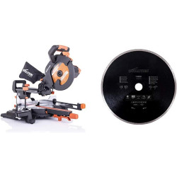 Scie à onglet radiale R255SMS+, 255 mm, 2000 W de marque Evolution, référence: B7778500